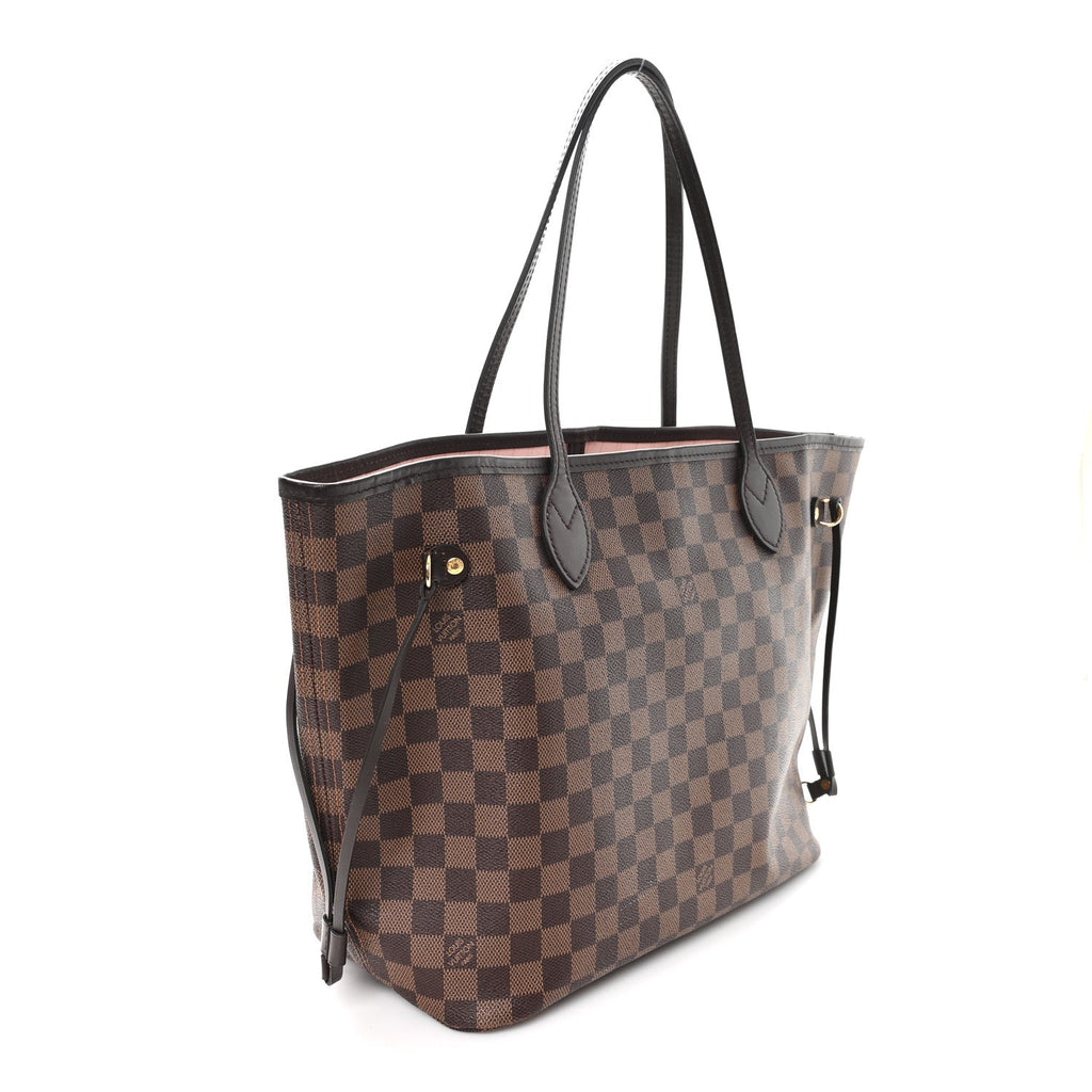 Damier Ebene Neo Neverfull MM Rose Ballerine