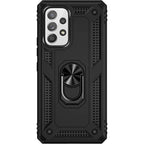 SAHARA - Black Military Kickstand Case with Belt Clip - Samsung Galaxy A53 5G
