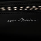 Calfskin Go Large Shoulder Bag Black