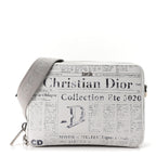 X DANIEL ARSHAM Grained Calfskin Newspaper Messenger White