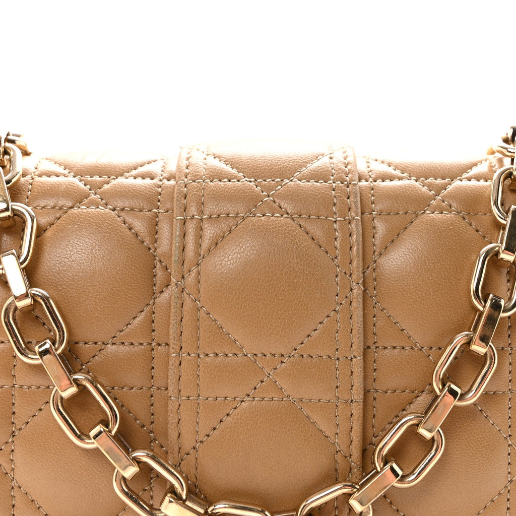 Lambskin Cannage Medium Miss Dior Flap Beige