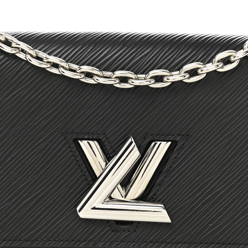 Epi Twist Chain Wallet Black
