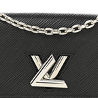 Epi Twist Chain Wallet Black