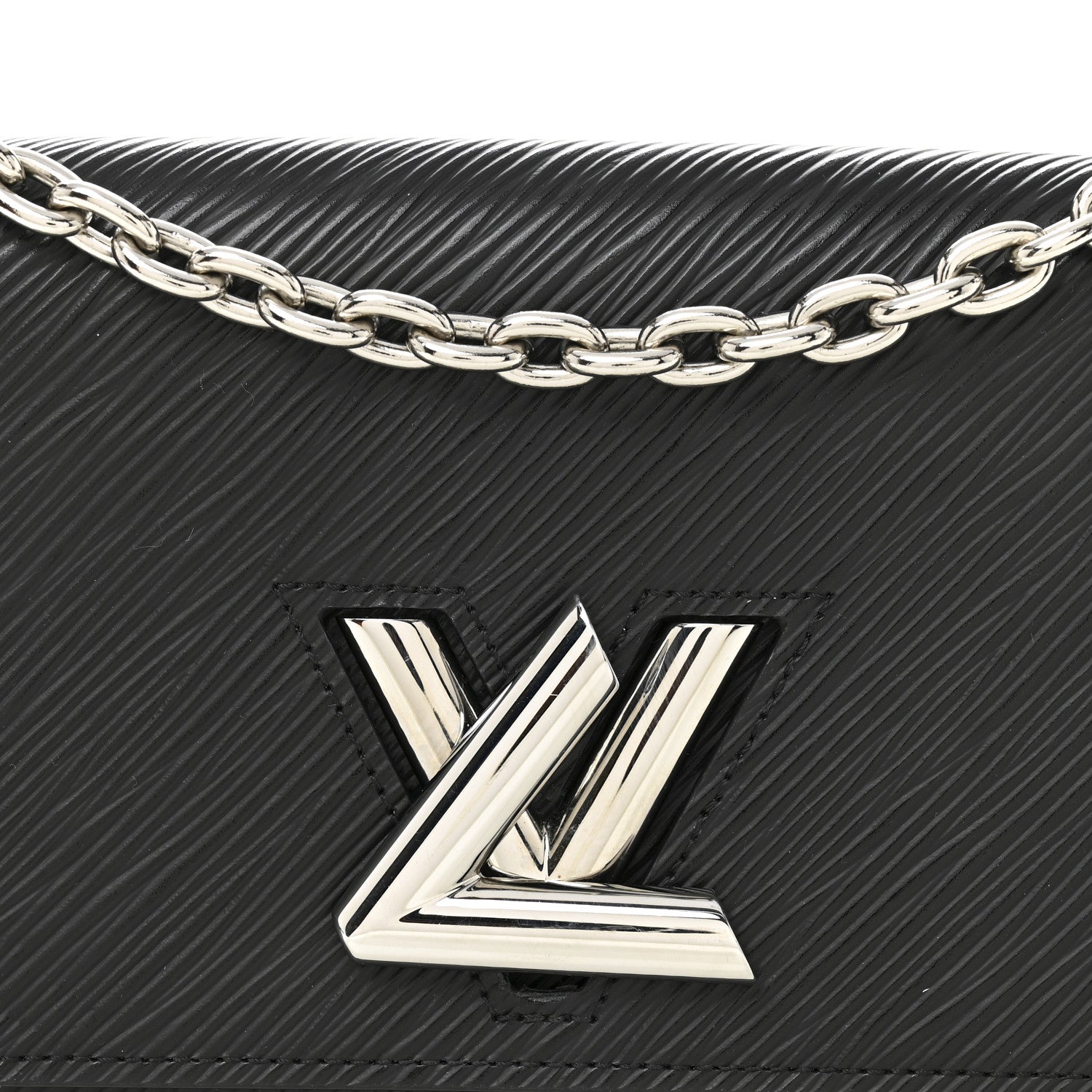 Epi Twist Chain Wallet Black