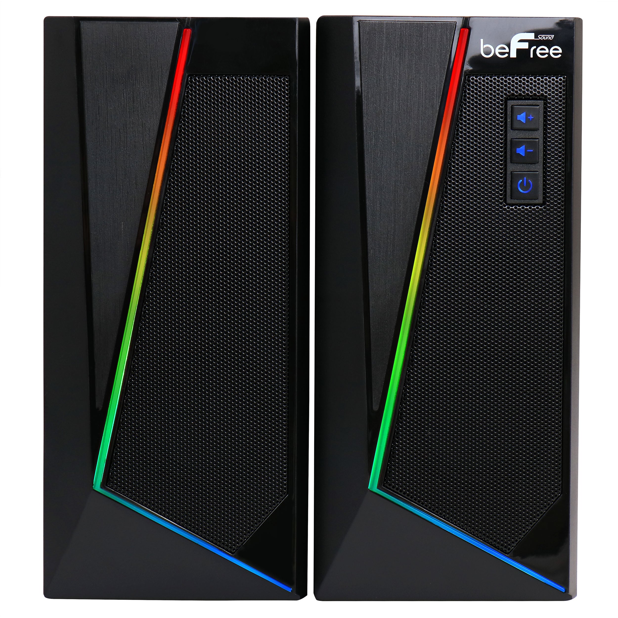2.0 Computer Gaming Speakers with LED RGB Lights