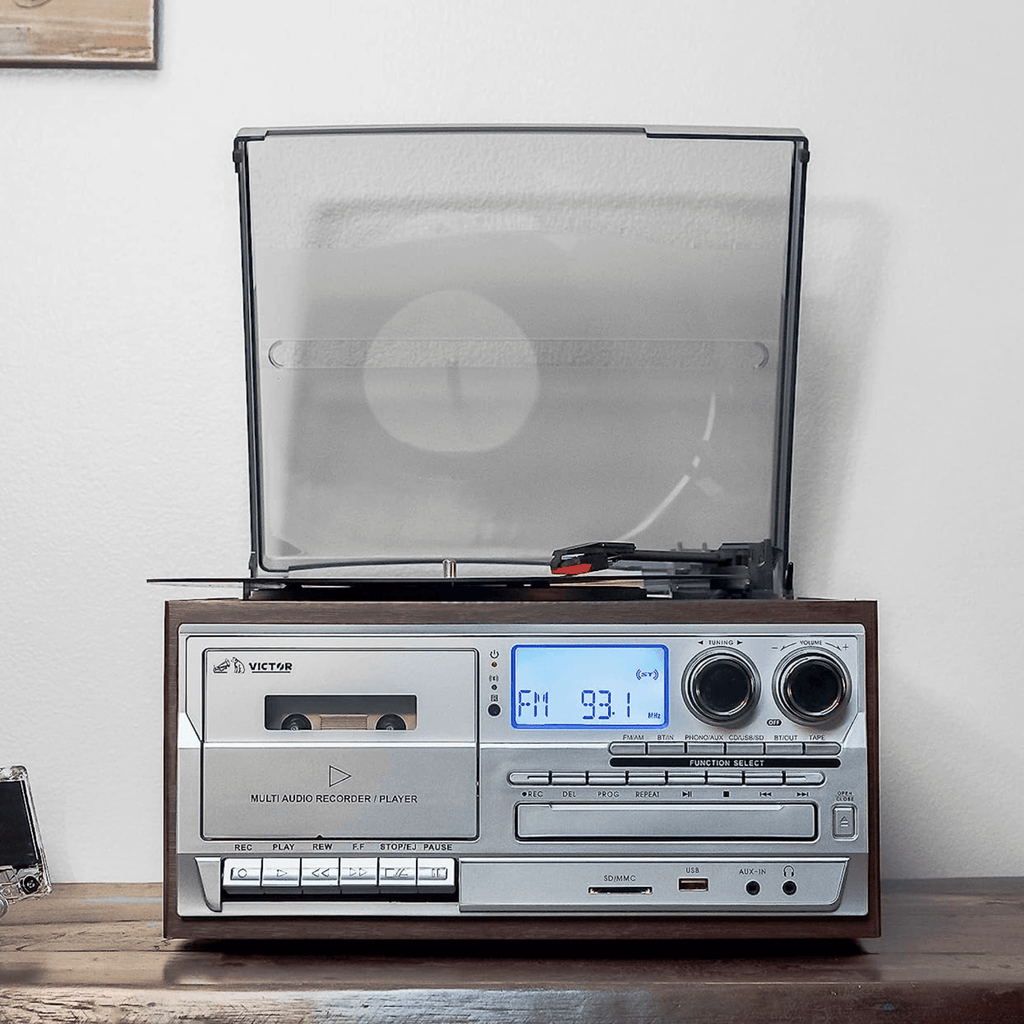 8-in-1 Turntable Music Center