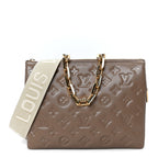 Lambskin Embossed Monogram Coussin PM Taupe