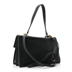 Calfskin Medium Soft Sound Shoulder Bag Black