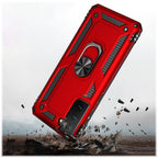 SAHARA - Red Military Kickstand Series Case - Samsung Galaxy S21 FE 5G