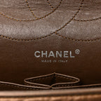 Metallic Aged Calfskin Quilted 2.55 Reissue 227 Flap Bronze
