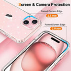[DIS] Entronix Case Compatible with iPhone 17e - [Hard Back] Glitter Clear