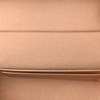 Caviar Quilted Top Handle Slim Vanity With Chain Brown