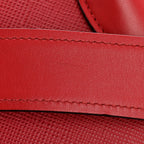 Saffiano Cuir Calfskin Medium Monochrome Top Handle Tote Fuoco