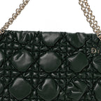 Calfskin Puffy Macrocannage Medium Dior Crunchy Bag  Forest Bloom
