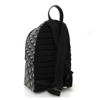 Oblique Calfskin Rider Backpack Beige Black