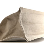 Linen Calfskin Rive Gauche Tote Greggio Natural
