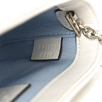 Sponge Boucle Matelasse Mini GG Marmont Shoulder Bag White Light Blue Grey