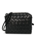 Nappa Intrecciato Mini Loop Camera Bag Black