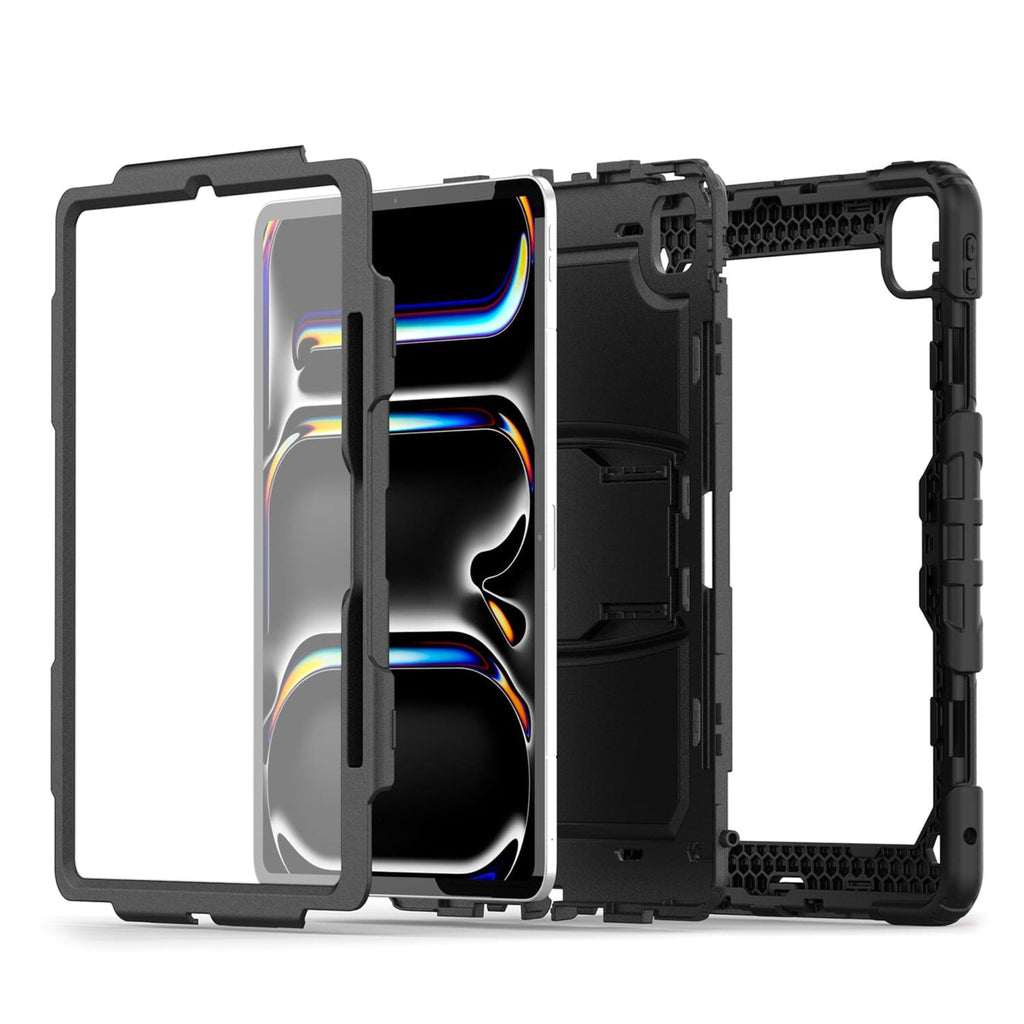 SAHARA - Raider Series Heavy-Duty Case for Apple iPad Pro (M4) 13" 2024 - Scorpion Black