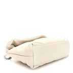 Lambskin Quilted Toy Loulou Puffer Monogram Chain Satchel Crema Soft