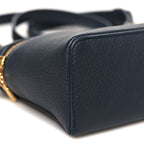 Grained Calfskin L19 Extra Pocket Pouch Navy