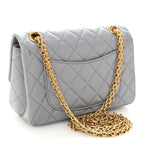Aged Calfskin Quilted 2.55 Reissue Mini Flap Grey