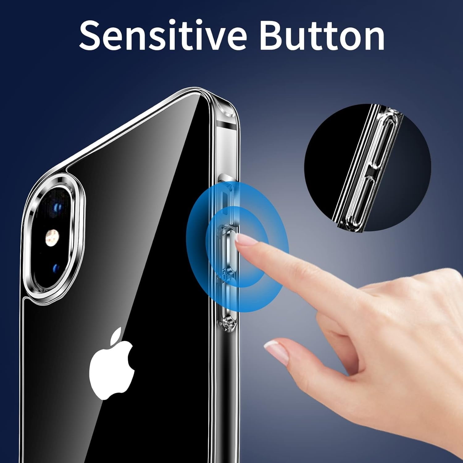 Entronix Case Compatible with iPhone XS/X - [Hard Back] Thick Clear
