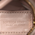 Lambskin Maxi Intrecciato Mini Cassette Camera Bag Macaroon