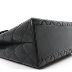Caviar Quilted Jumbo Kelly Flap Black
