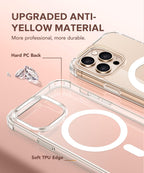 Entronix Bundle Compatible with iPhone 16 Pro - [Magnetic] Clear Case & 2 Clear Screen Protectors