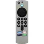 SAHARA - Amazon Fire TV Stick 4K (3rd Gen) Remote Silicone Case for Apple AirTag - Gray