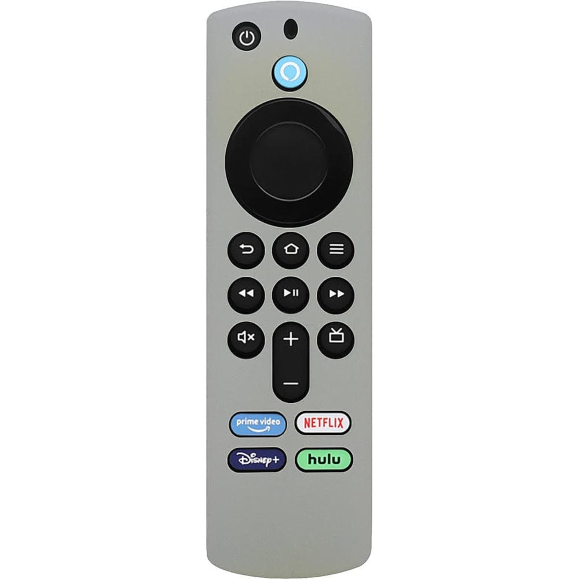 SAHARA - Amazon Fire TV Stick 4K (3rd Gen) Remote Silicone Case for Apple AirTag - Gray