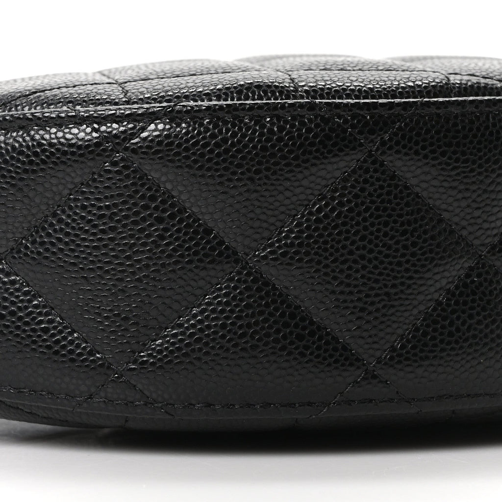 Caviar Quilted Other Shape With Chain Black