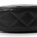 Caviar Quilted Other Shape With Chain Black