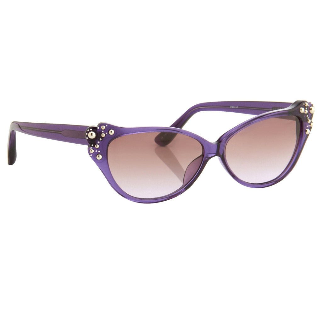 Agent Provocateur Sunglasses Cat Eye Purple and Brown