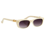 Agent Provocateur Sunglasses Rectangle White and Grey