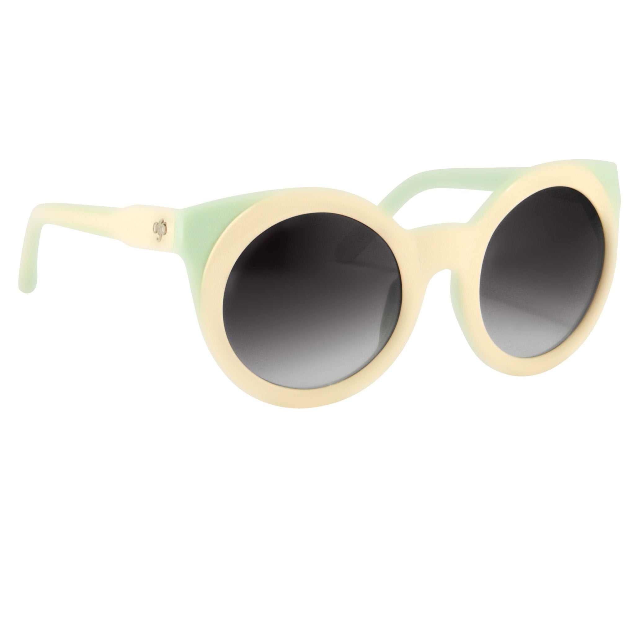 Agent Provocateur Sunglasses Round Cream/Green and Grey