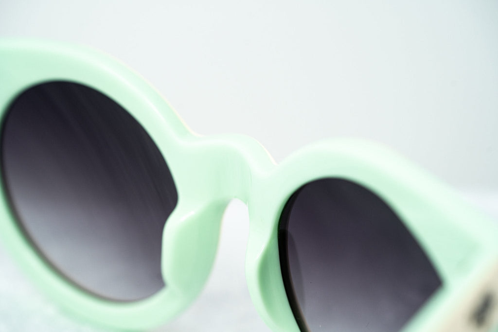 Agent Provocateur Sunglasses Round Cream/Green and Grey