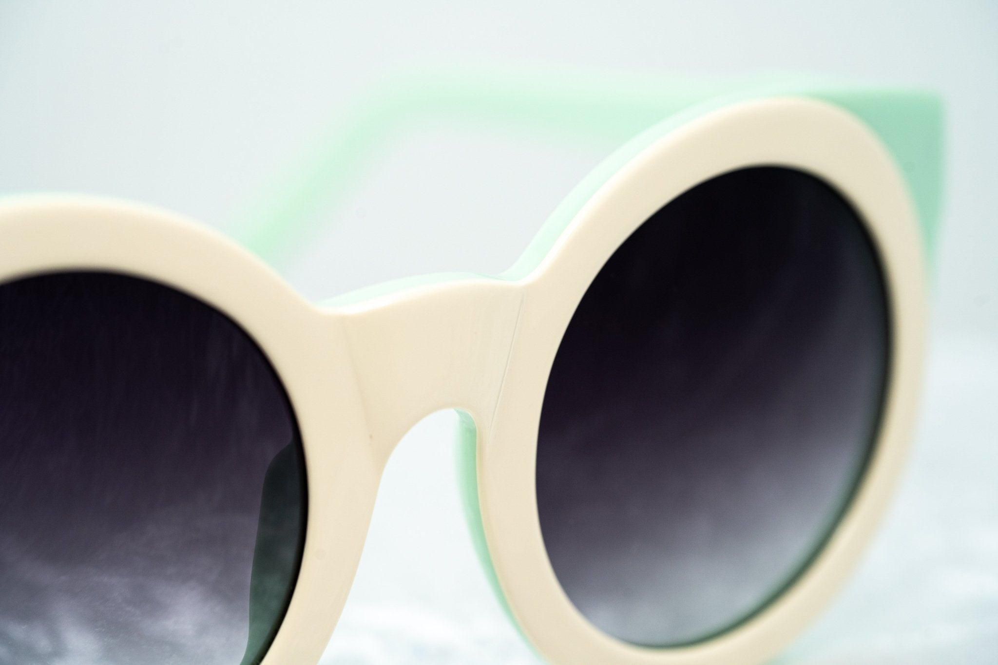 Agent Provocateur Sunglasses Round Cream/Green and Grey