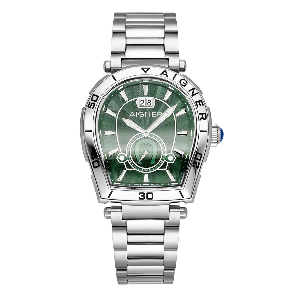 Aigner Trapani Men's Green Stainless Steel Watch