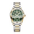 Aigner Trapani Men's Green Two-Tone Stainless Steel Watch