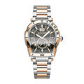 Aigner Trapani Men's Black Two-Tone Rose Gold Stainless Steel Watch