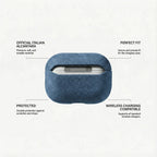 AirPods Pro Alcantara Case - Ocean Blue