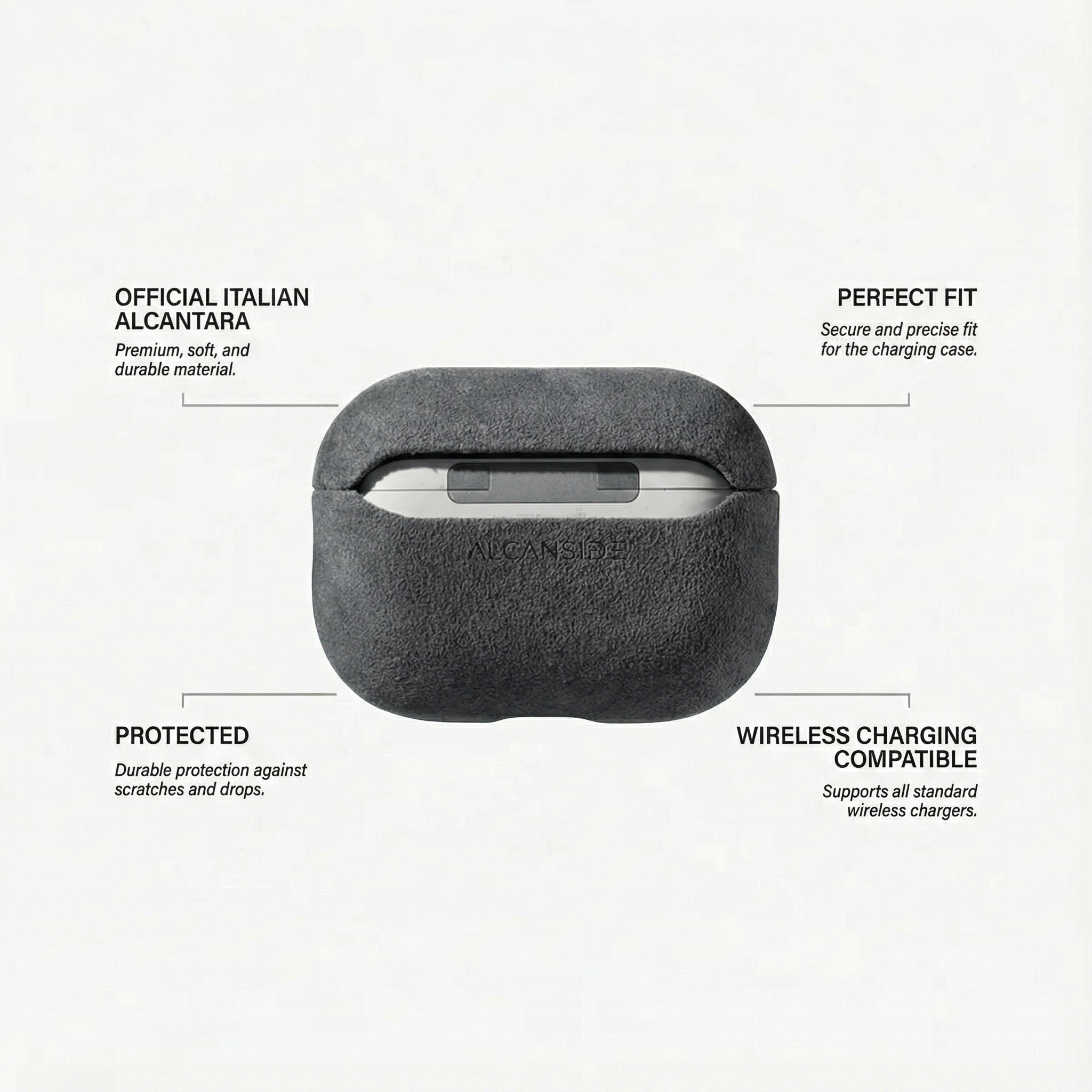 AirPods Pro Alcantara Case - Space Grey