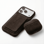 AirPods Pro (3rd Generation) Alcantara Case - Chocolate Brown