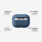 AirPods Pro (3rd Generation) Alcantara Case - Ocean Blue