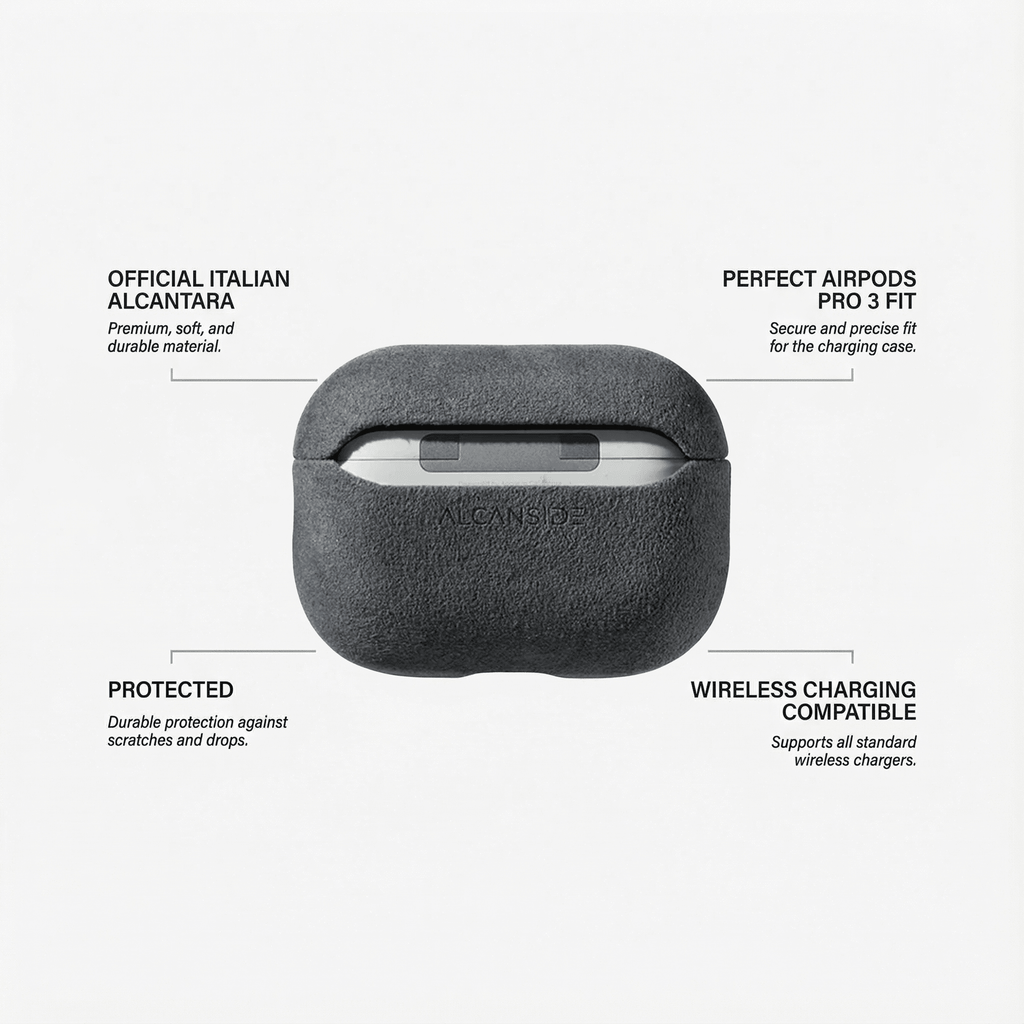 AirPods Pro (3rd Generation) Alcantara Case - Space Grey