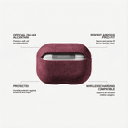 AirPods Pro (3rd Generation) Alcantara Case - Wine Red
