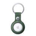 Alcantara AirTag Key Ring - Midnight Green