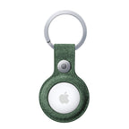 Alcantara AirTag Key Ring - Midnight Green